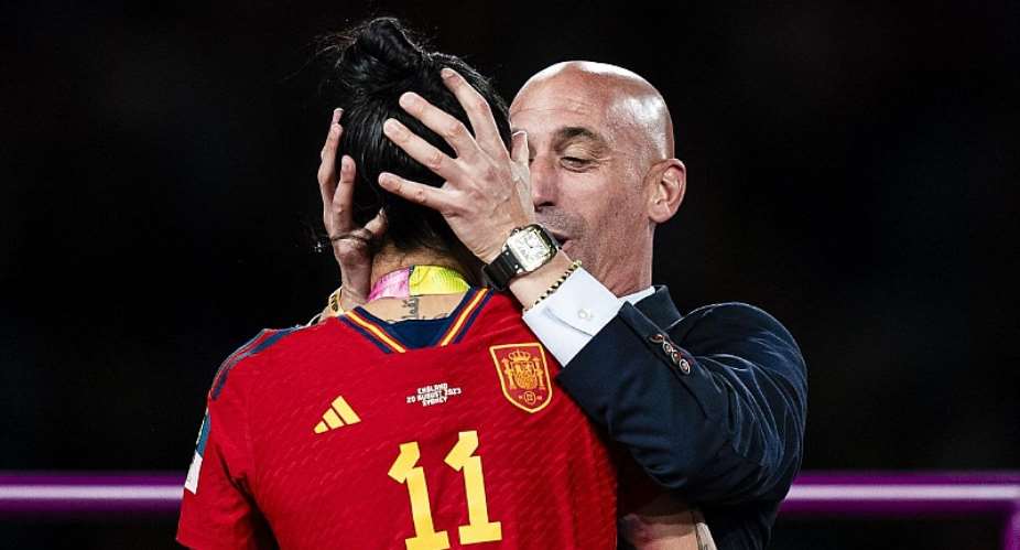 Jennifer Hermoso (l.) und Luis Rubiales (r.)Image credit: Getty Images