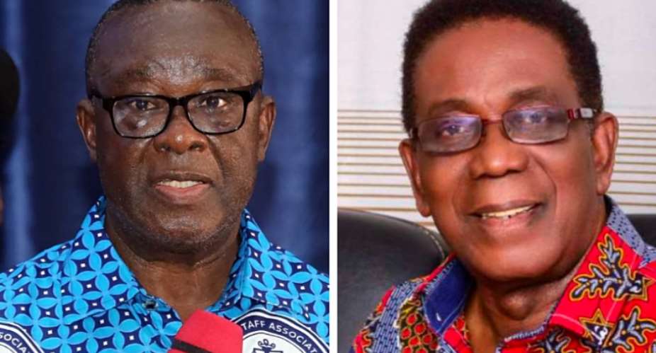 Chief Justice Paul Baffoe-Bonnieleft and Professor Kwesi Yankah
