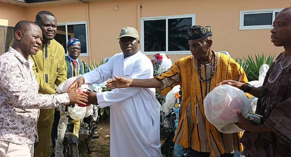 Nkwanta South NDC grassroots receive 30 motorbikes to boost grounds work