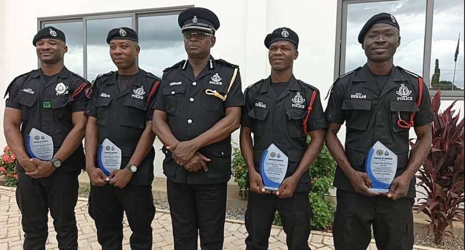 Four Upper West Police officers honoured for disrupting armed robbery syndicate