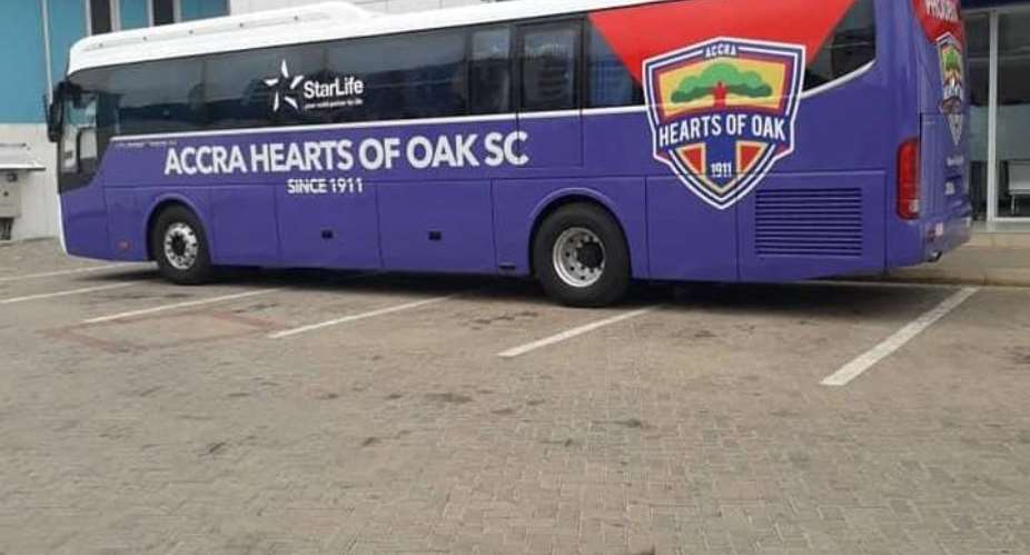 New Hearts of Oak team bus