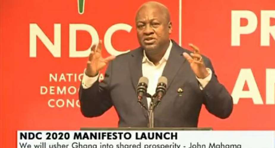 Full Text Mahama Speech At The Launch Of NDC 2020 Manifesto