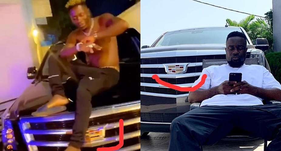 Shatta Wale Challenges Sarkodie As He Flaunts His New Escalade  – Video