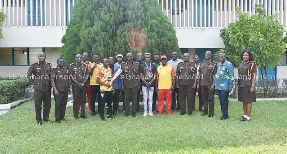 Team Ghana pays courtesy call on Prisons Directorate