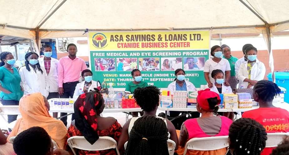 ASA Savings and Loans Cyanide BC organises free health screening for Tarkwa communities