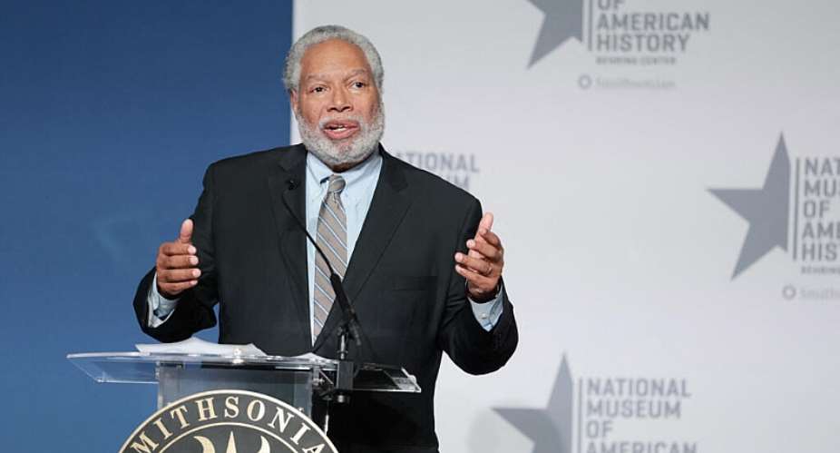 Secretary of the Smithsonian Institution Lonnie Bunch speaks during an event at the Smithsonian National Museum of American History on February 20, 2026 in Washington, DC. -  Anna Moneymaker, Getty Images via AFP