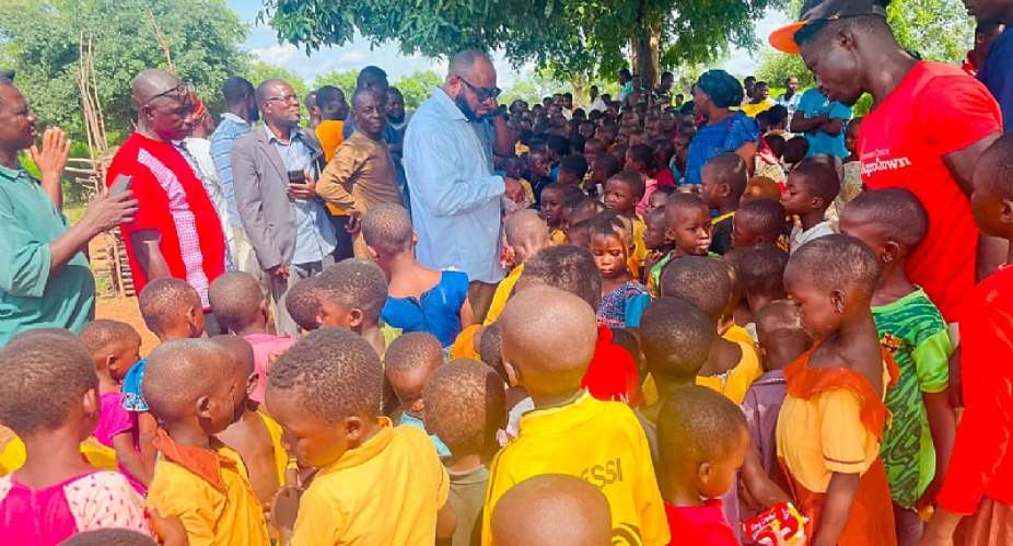 MP welcomes pupils on my first day in school in SissalaWest