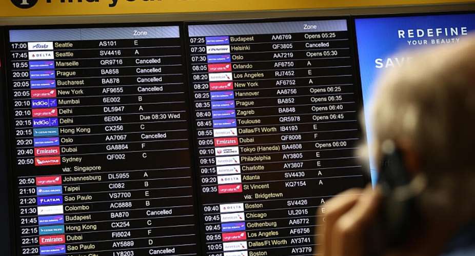 A technical glitch forced 1,300 flights to be axed on Tuesday across British airports. -  Henry Nicholls, AFP