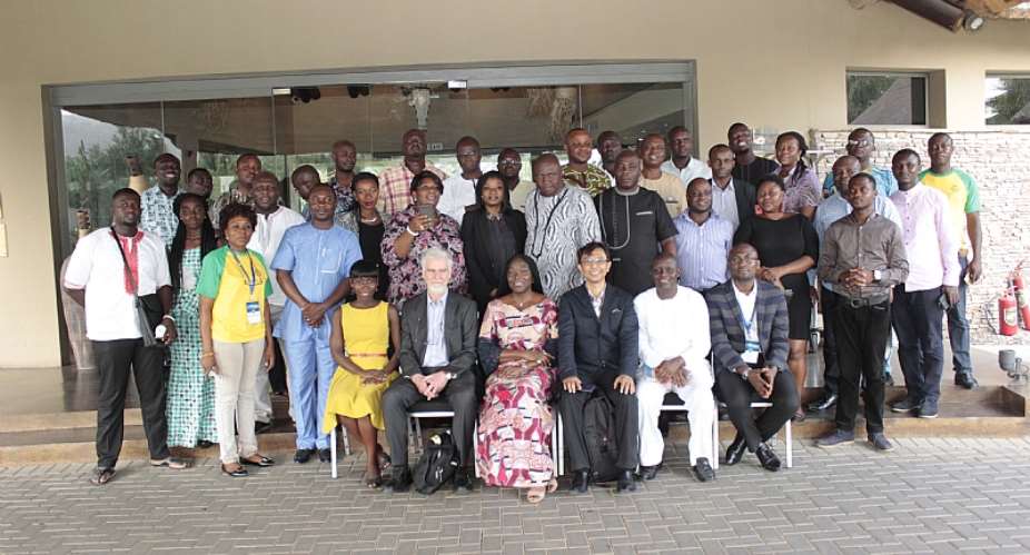 A Group Photograph Of Journalists With Facilitators At The Workshop