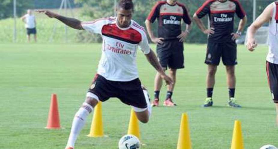 San Siro return: Kevin-Prince Boateng training with Milan