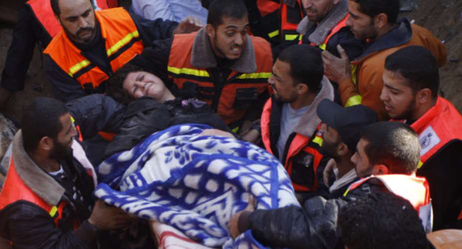 A Member Of The Abdel Aal Family Is Rescued After His Family House Collapsed During An Israeli Forces Strike In The Tufah Neighborhood, Gaza City