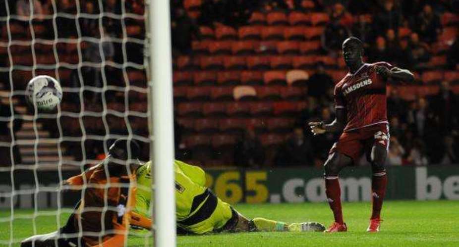 Back in the goals: Adomah repays Karankas faith with a brace in League Cup