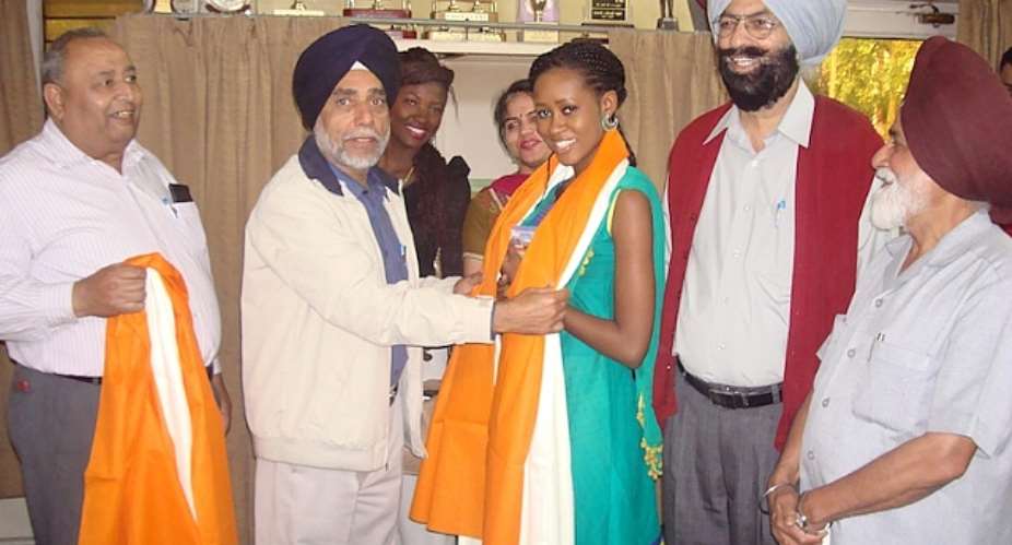 MISS GHANA RUNNER UP IN INDIA