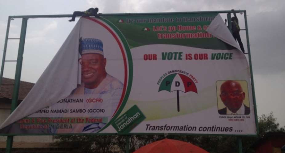AMA removes Nigeria election billboards