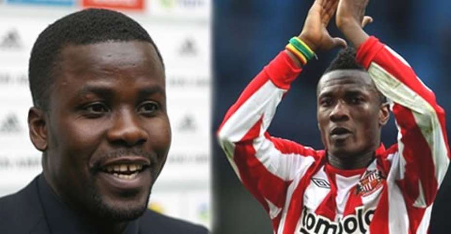 Release: Asamoah Gyan celebrates Sammy Kuffour