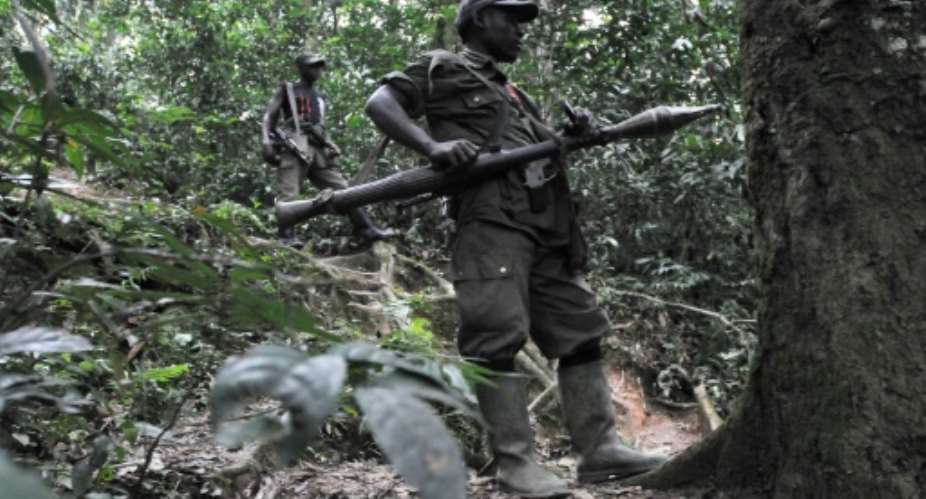 Hutu rebels with the FDLR Democratic Force for the Liberation of Rwanda are often blamed for attacks in the neighbouring Democratic Republic of Congo.  By Lionel Healing AFPFile