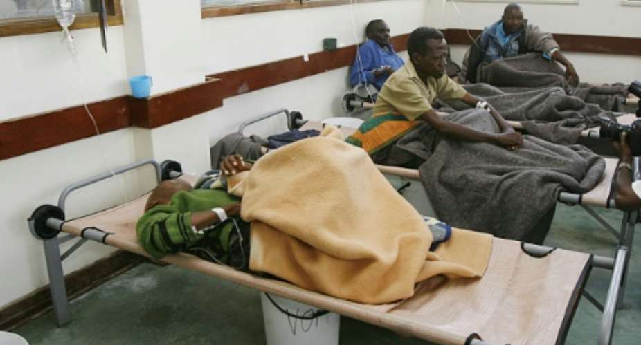 A 2008 cholera epidemic killed some 4,000 people.  By DESMOND KWANDE AFPFile