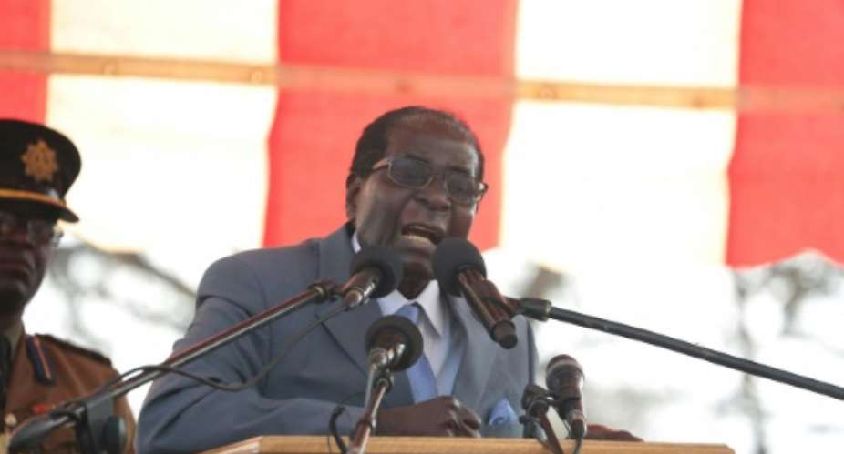 A drought across southern Africa has pitched Zimbabwe further into economic crisis, with anger over lack of food helping to fuel a series of recent protests against veteran leader Robert Mugabe pictured.  By Wilfred Kajese AFPFile
