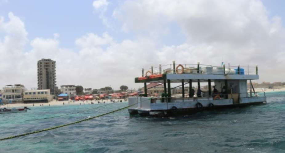 A floating restaurant off Lido beach has been a helpful distraction in Mogadishu, which is plagued by regular bombing.  By Abdirazak Hussein FARAH AFP