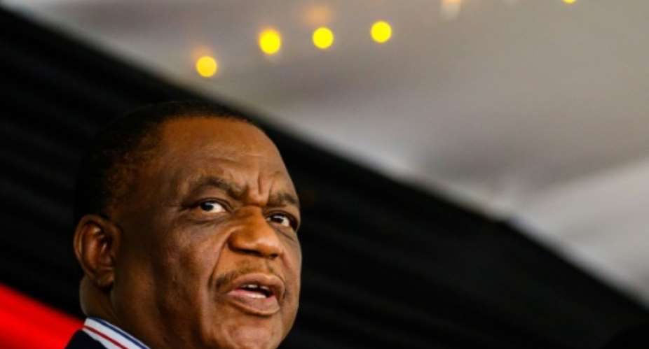 A grenade blast at an election rally left Zimbabwean Vice President Constantino Chiwenga with apparently superficial injuries.  By Jekesai NJIKIZANA AFPFile