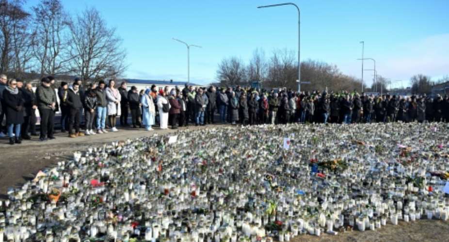 A national minutes silence to honour the victims of the Obrero school shooting.  By Jessica GOW (TT News Agency/AFP)
