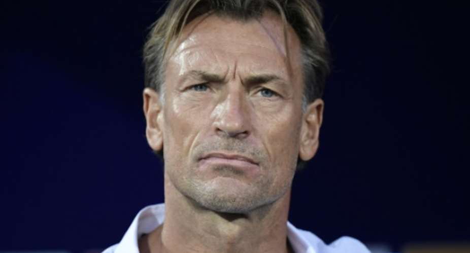A pensive Morocco coach Herve Renard during the Africa Cup of Nations group game against the Ivory Coast in Cairo.  By JAVIER SORIANO AFP