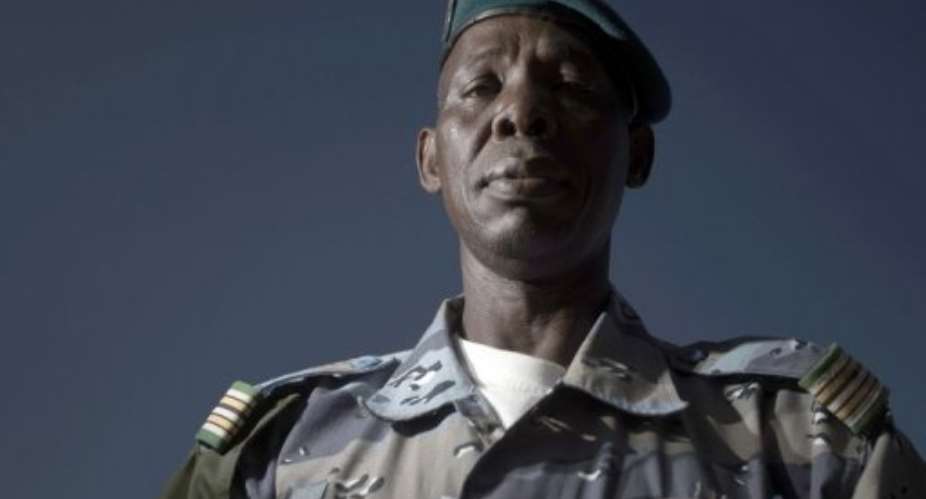 Gao's paramilitary police Colonel, Salihou Maiga, pictured at his office, on Febraury 24, 2013.  By Joel Saget AFPFile
