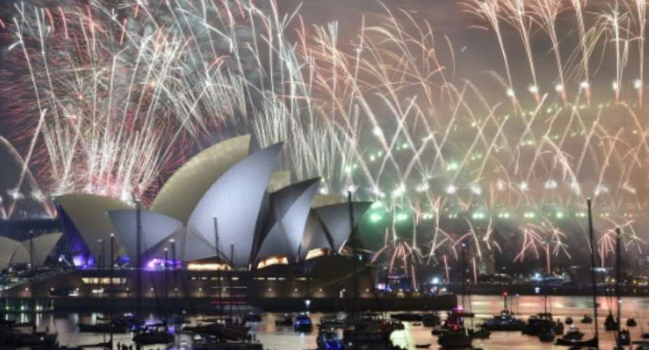A record amount of pyrotechnics lit up the Sydney skyline for 12 minutes and dazzled more than 1.5 million spectators.  By PETER PARKS AFP