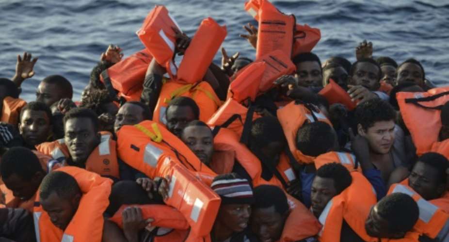 A record of 180,000 migrants reached Italy's shores in 2016.  By ANDREAS SOLARO AFPFile