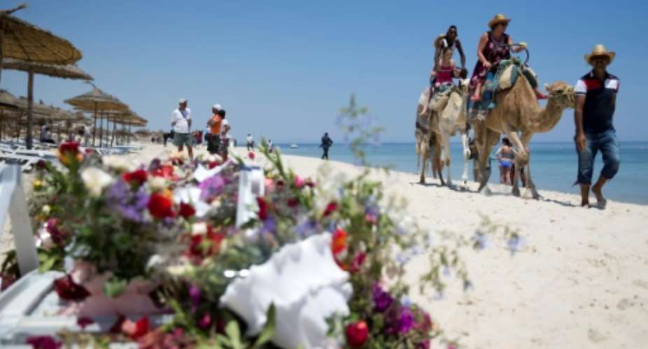 A shooting rampage at a Tunisian beach resort in 2015 left 38 people dead, mostly British tourists.  By KENZO TRIBOUILLARD AFPFile