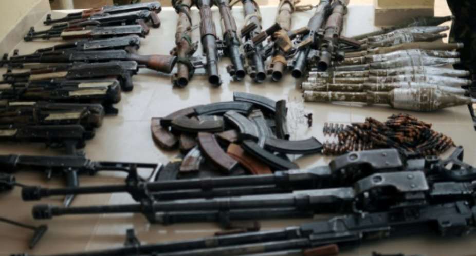 A total of 2,671 action pump rifles allegedly imported from Turkey have been seized in Lagos since January, according to the Nigeria Customs Service.  By Quentin Leboucher AFPFile