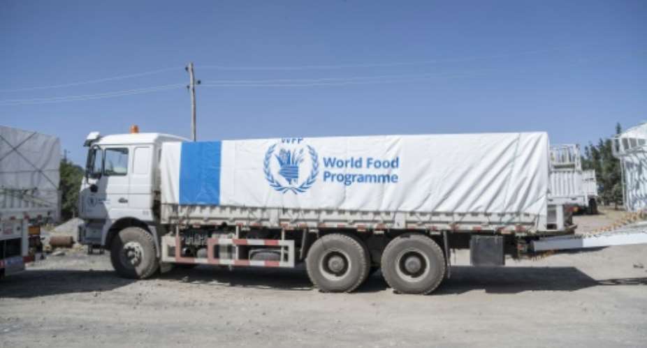 A World Food Programme truck in Adama, Ethiopia, as aid resumes under a peace agreement.  By Amanuel Sileshi AFP