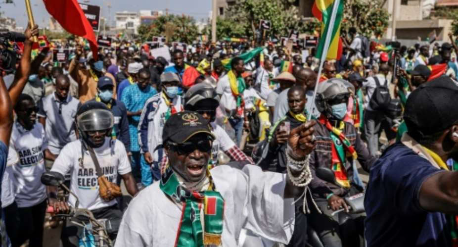 Aar Sunu Election mobilised several thousand people in the capital Dakar last weekend.  By John Wessels AFP