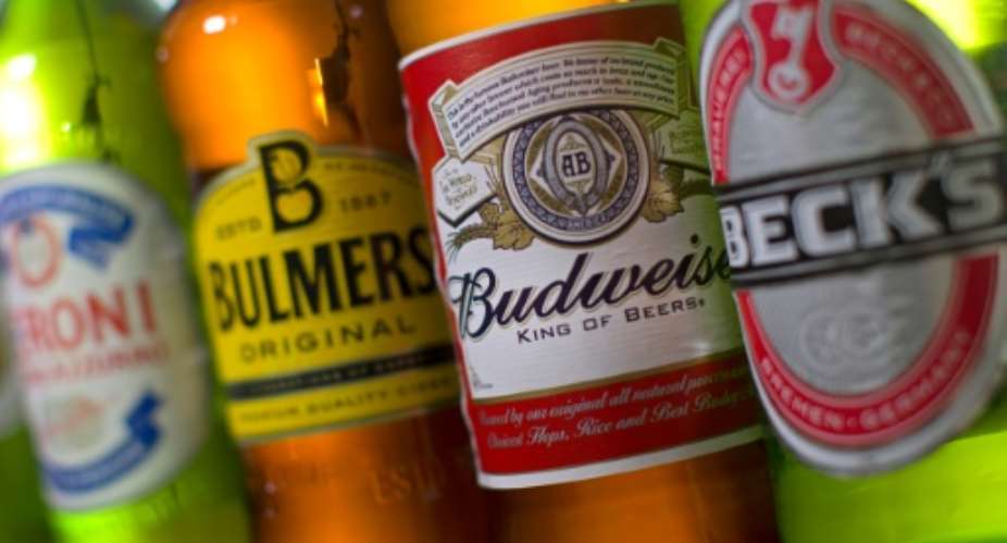 AB InBev, which produces Budweiser, is the world's top brewer.  By Justin Tallis AFPFile