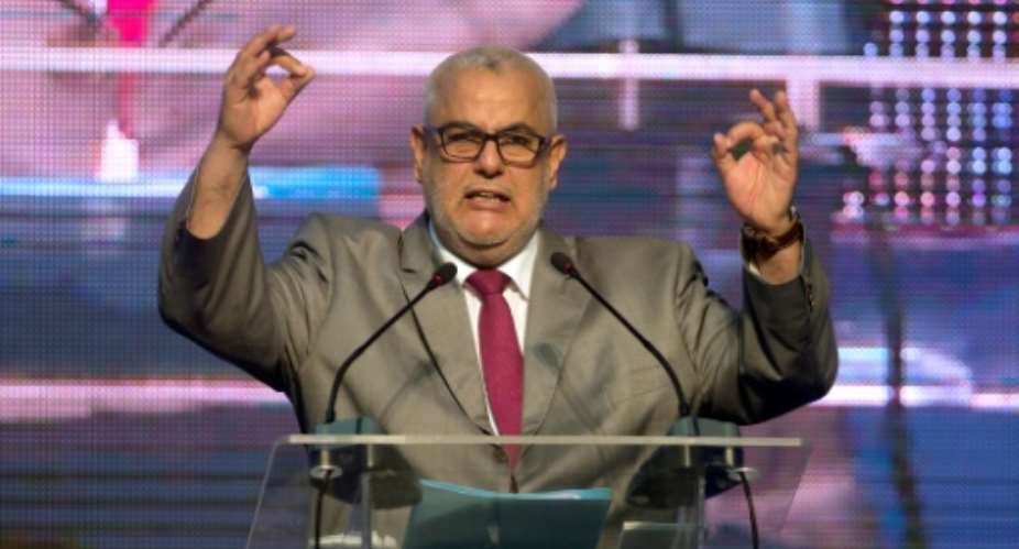 Abdelilah Benkirane's Islamist Justice and Development Party PJD took 125 seats out of 395 in parliamentary elections.  By Fadel Senna AFPFile