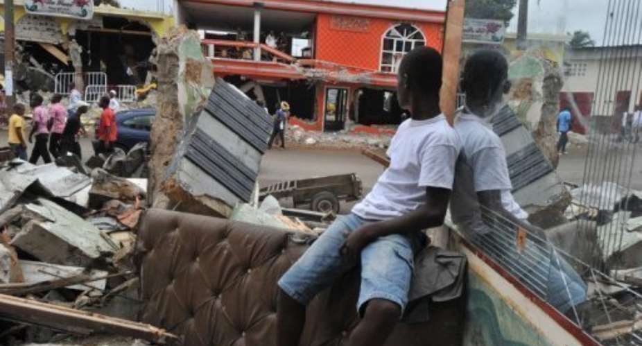 A black Saturday, mourned a weekend regular after the machines moved in to Princess Street.  By Issouf Sanogo (AFP/File)