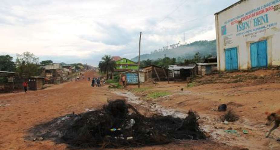 The massacre took place near the town of Beni in the North Kivu province, where Ugandan rebels have been blamed for killing more than 200 civilians in gruesome attacks since October.  By Alain Wandimoyi AFPFile