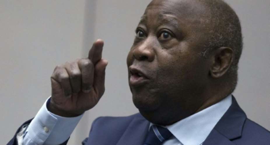Acquitted: Former Ivory Coast President Laurent Gbagbo in court Tuesday.  By Peter Dejong (ANP/AFP)