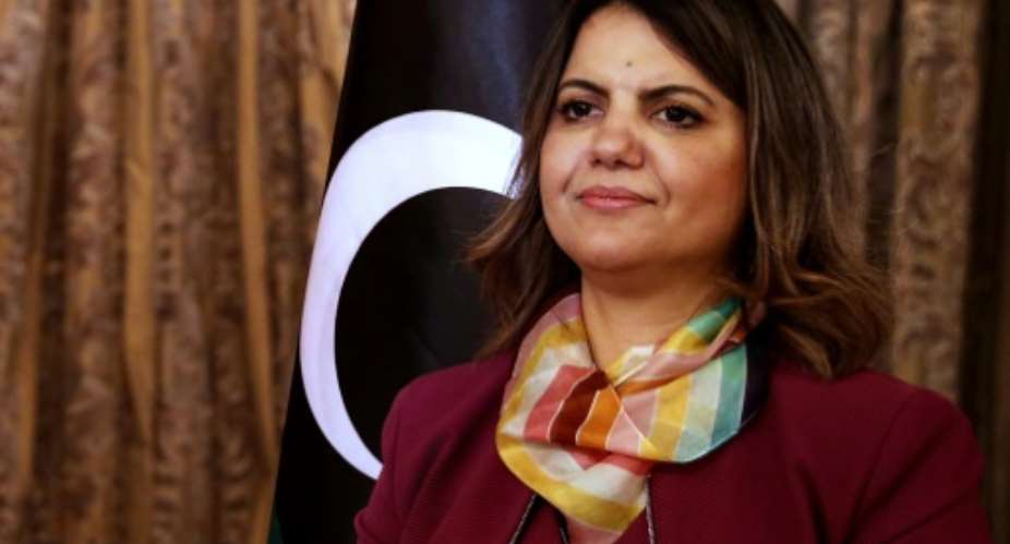 Activist and lawyer Najla al-Mangoush was named as Libya's Foreign Minister in the North African country's new transitional Government of National Unity.  By Mahmud TURKIA AFP
