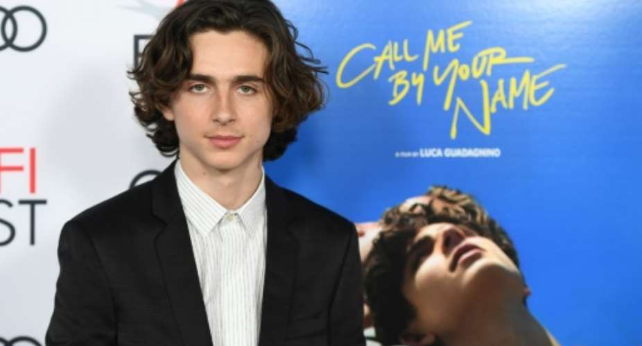 Actor Timothee Chalamet arrives for the screening of Call Me By Your Name in 2017.  By Robyn Beck AFPFile
