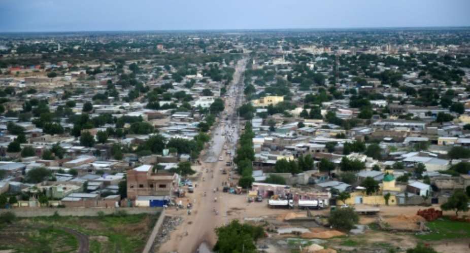 Aerial view of Chad's capital, N'Djamena.  By SIA KAMBOU AFPFile