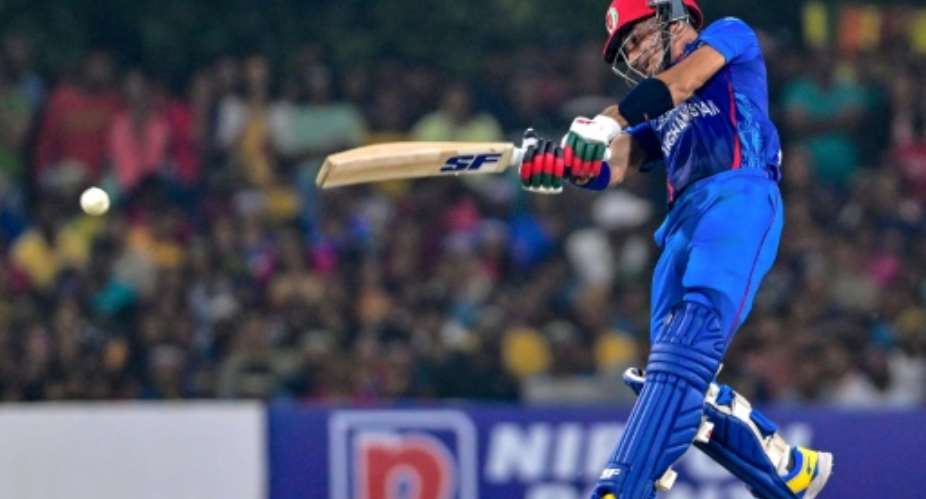 Afghan opener Rahmanullah Gurbaz smashed 76 off 45 balls including four sixes.  By Ishara S. KODIKARA (AFP)