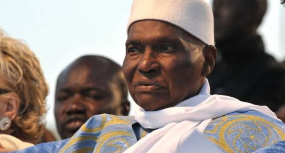Abdoulaye Wade is seeking a third term as president, aged 85.  By Seyllou AFP