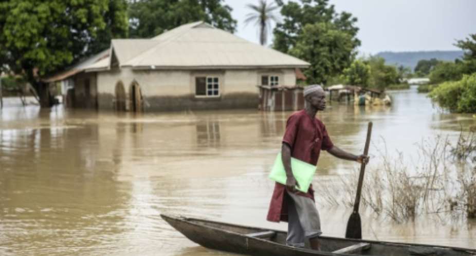 Africa is bearing the brunt of climate change, even though it only contributes around 4 percent of global greenhouse gas emissions.  By OLYMPIA DE MAISMONT (AFP)