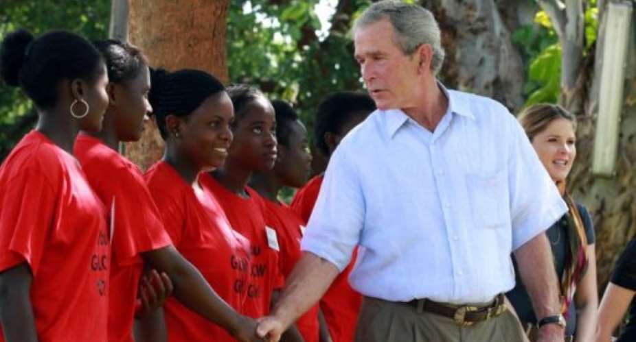 Former US president George W. Bush urged his country to continue supporting Africa as he arrived in Ethiopia.  By Thomas Nsama AFPFile