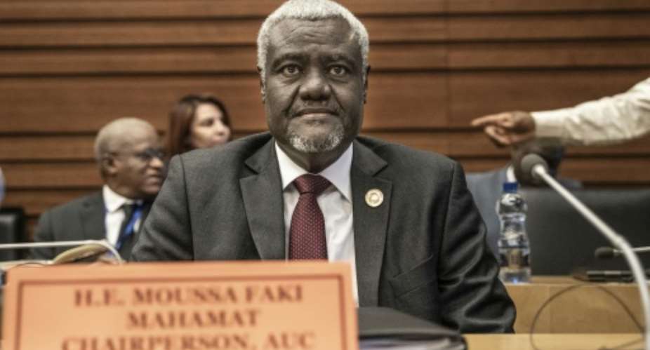 African Union Commission chair Moussa Faki Mahamat.  By Amanuel Sileshi AFP