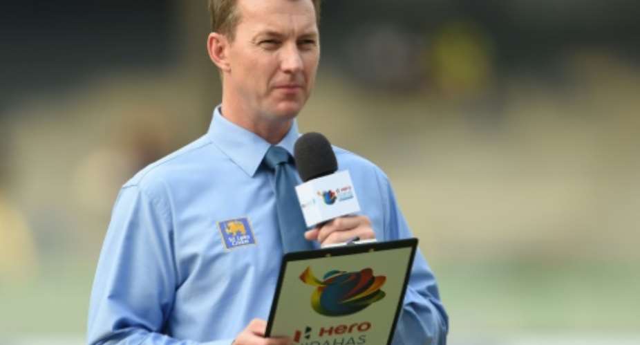 Aggression's fine: Fearsome fast bowler turned commentator Brett Lee in Colombo.  By Ishara S. KODIKARA AFP