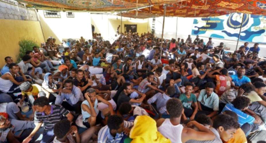 Aid group Doctors Without Borders has urged the evacuation of thousands of migrants trapped in detention centres in Tripoli, which is under a fragile ceasefire after deadly clashes.  By Mahmud TURKIA AFPFile