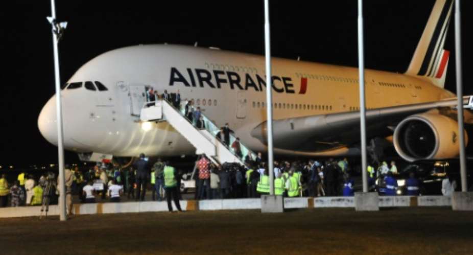 Air France-KLM flies the Paris-Abidjan route seven times per week.  By Sia Kambou AFPFile