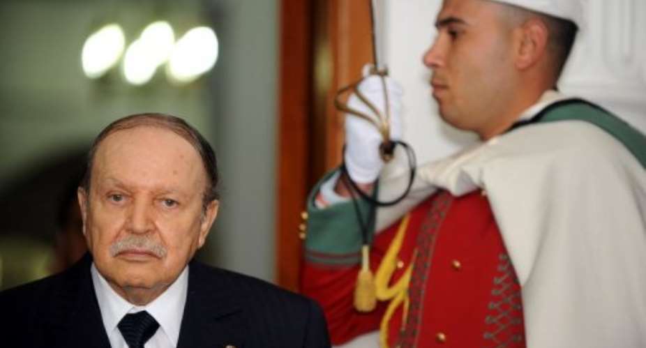 Algerian President Abdelaziz Bouteflika is pictured.  By Farouk Batiche (AFP/File)